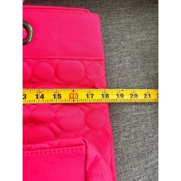 Thirty One Vary You Versatile Tote In Coral Quilted Dots Double Handle Bag - Picture 5 of 9